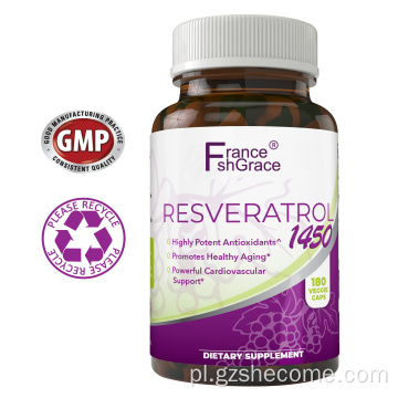 Trans Resveratrol Suplemen promuje kapsułki przeciwstarzeniowe